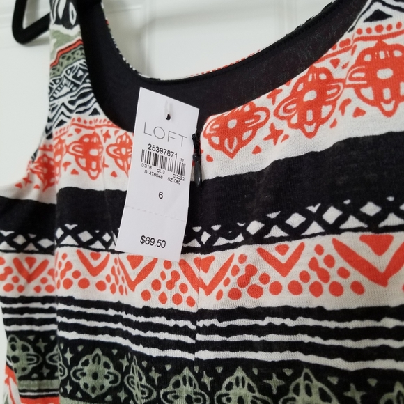LOFT Riverwalk Flare Dress - Size 6 - Picture 6 of 11
